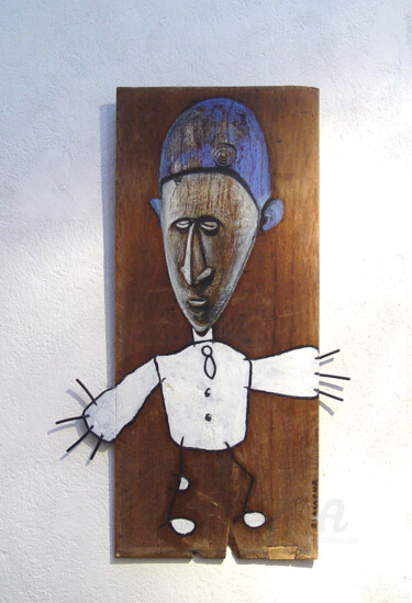 Peinture intitulée "MUE VANUATU" par Bruno Laxague, Œuvre d'art originale, Pastel