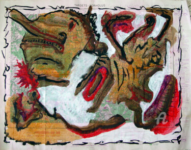 Painting titled "26-II-O4 (1)" by Bruno Laxague, Original Artwork, Acrylic