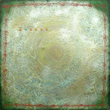 Картина под названием "Хождение по квадрату" - Борис, Подлинное произведение искусства, Эмаль
