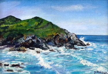 Painting titled "COSTA DE UBIARCO (C…" by Blázquez, Original Artwork, Oil