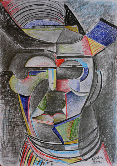 Peinture intitulée "No title" par Bledi Kita, Œuvre d'art originale, Crayon
