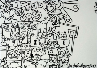 Drawing titled "blendman band of th…" by Blendman, Original Artwork, Marker