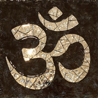 Peinture intitulée "Om Aum sacred symbol" par Olga Turchinskaya, Œuvre d'art originale, Résine