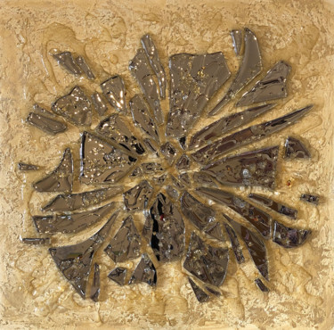 Schilderij getiteld "Shards of the sun a…" door Olga Turchinskaya, Origineel Kunstwerk, Gebrandschilderd glas