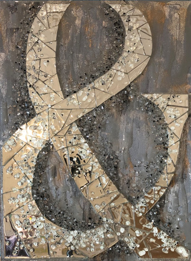 Painting titled "Ampersand" by Olga Turchinskaya, Original Artwork, Mosaic