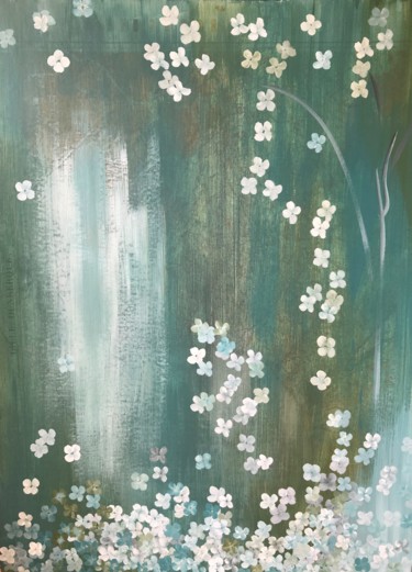 绘画 标题为“Thérèse” 由Béatrice Verclytte - Bleu D’Avril, 原创艺术品, 丙烯 安装在木板上
