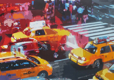 Derrière la fenêtre Painting titled "Derrière la fenêtre" by Grégory Blin, Original Art, Acrylic