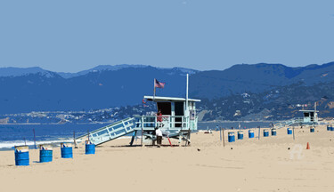 Pintura intitulada "Sur la Plage de San…" por Grégory Blin, Obras de arte originais, Acrílico