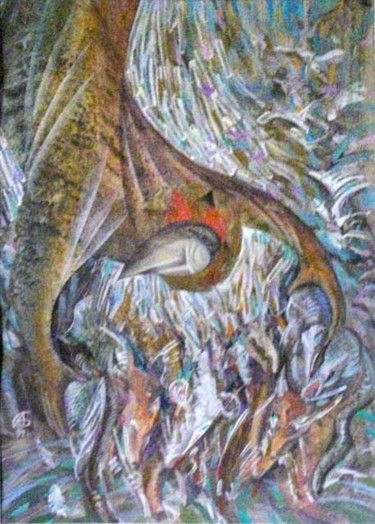 Картина под названием "Создание животных" - Игоревич, Подлинное произведение искусства