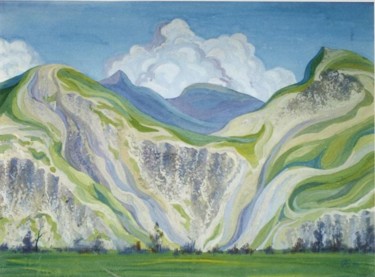 Картина под названием "Холмы Бурятии" - Игоревич, Подлинное произведение искусства