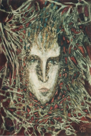 Картина под названием "Сети разума" - Игоревич, Подлинное произведение искусства, Масло
