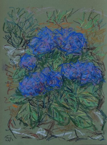 Dessin intitulée "Fleurs." par Blinov Igor, Œuvre d'art originale, Pastel