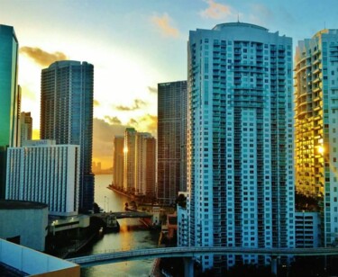 Photographie intitulée "Miami" par Bliss, Œuvre d'art originale