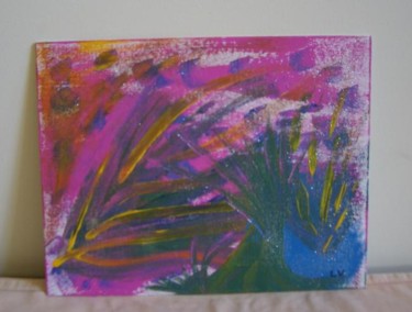 Painting titled "Delightful Grasses" by Laura Vaczek, Original Artwork