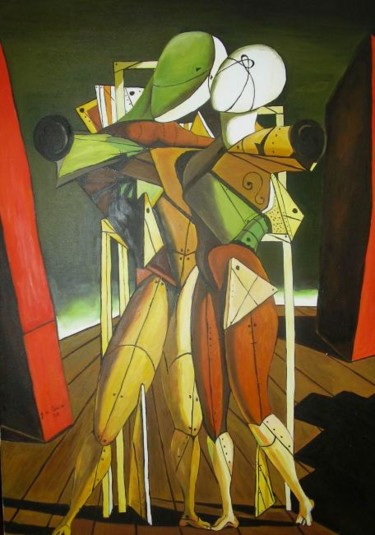 Painting titled "Manechini" by Anastasia, Original Artwork
