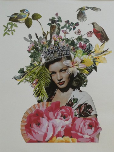 Collages intitolato "LAUREN" da D-Reves, Opera d'arte originale, Collages
