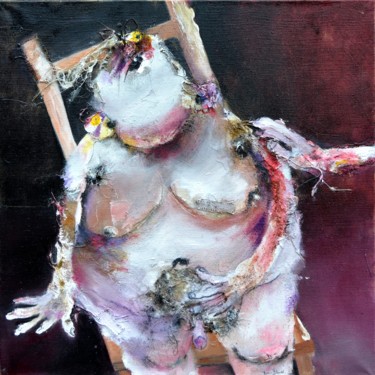 Les pensionnaires n°1 Peinture intitulée "Les pensionnaires n…" par Denis Blondel, Œuvre d'art originale, Huile Monté sur Châssis