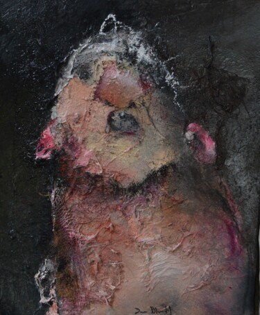Pittura intitolato "Autoportrait n°4 (…" da Denis Blondel, Opera d'arte originale, Olio Montato su Telaio per barella in leg…
