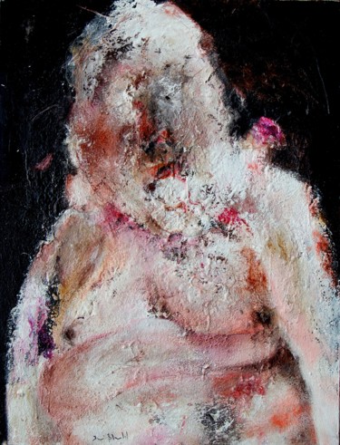 Peinture intitulée "le poids du vide." par Denis Blondel, Œuvre d'art originale, Acrylique