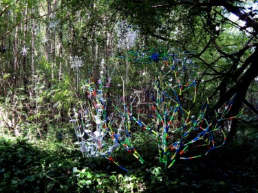 Sculpture intitulée "Magic forest" par Christopher Laurent-Blondel, Œuvre d'art originale, Bois
