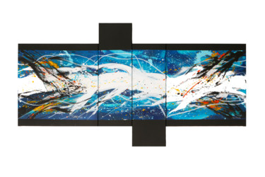 Painting titled "Thalassa" by Maud Willems, Original Artwork, Acrylic Mounted on Wood Stretcher frame