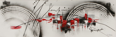 Peinture intitulée "the Red City" par Maud Willems, Œuvre d'art originale, Acrylique Monté sur Châssis en bois