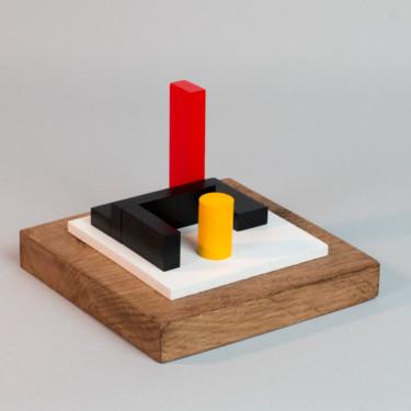 雕塑 标题为“Archi-Mini 3D” 由Johannes Blonk, 原创艺术品, 木