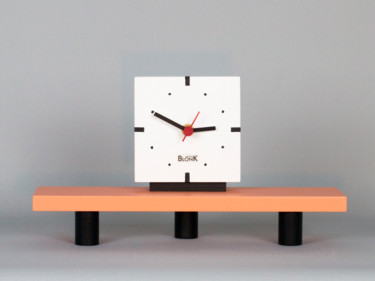 Design intitulée "BlonK ClocK H5" par Johannes Blonk, Œuvre d'art originale, Meuble