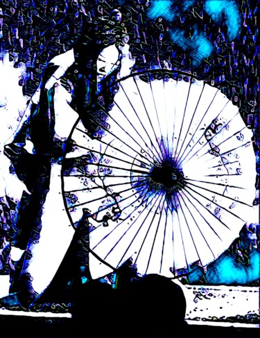 Wind before the rain Digitale Künste mit dem Titel "Wind before the rain" von Damien Jamet, Original-Kunstwerk, Digitale Malerei