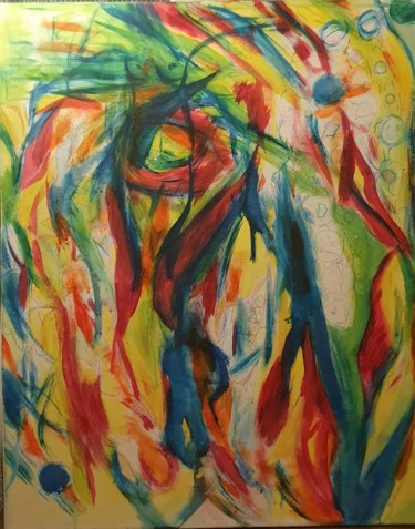 Amour pur Peinture intitulée "Amour pur" par Damien Jamet, Œuvre d'art originale, Acrylique