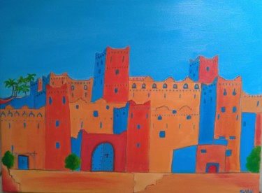 Картина под названием "Remparts du Maroc" - L'Atelier De Sana, Подлинное произведение искусства, Акрил