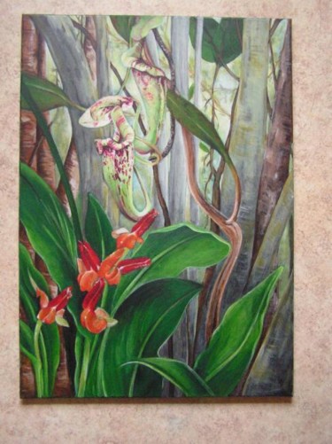 Peinture intitulée "Jungle 4" par Isabelle Rissoans, Œuvre d'art originale