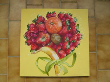 Peinture intitulée "Salade de Fruits" par Isabelle Rissoans, Œuvre d'art originale