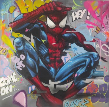 Peinture intitulée "Spiderblure" par Blure, Œuvre d'art originale, Acrylique