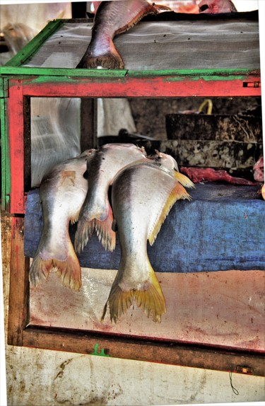 Фотография под названием "Market. №1. Myanmar" - Boris Davidovich, Подлинное произведение искусства, Цифровая фотография