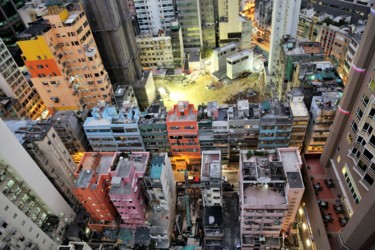 Фотография под названием "Evening Hong Kong" - Boris Davidovich, Подлинное произведение искусства