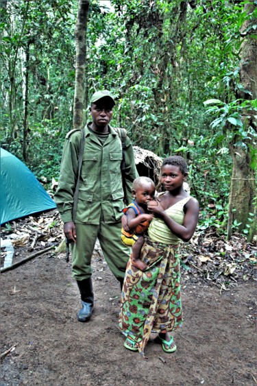 Фотография под названием "Pygmies. N2. Congo…" - Boris Davidovich, Подлинное произведение искусства, Цифровая фотография Уст…