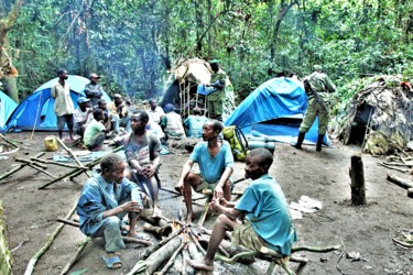 Photography titled "Pygmies. N8. Congo…" by Boris Davidovich, Original Artwork