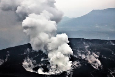 Photography titled "Volcano. Congo" by Boris Davidovich, Original Artwork