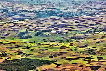 Фотография под названием "Air View. N2. Ethio…" - Boris Davidovich, Подлинное произведение искусства, Цифровая фотография