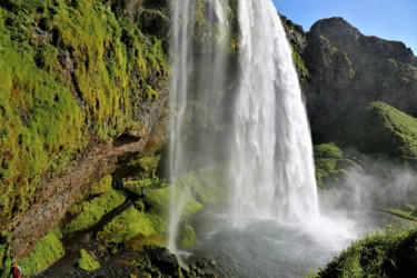 Photography titled "Waterfalls of Icela…" by Boris Davidovich, Original Artwork