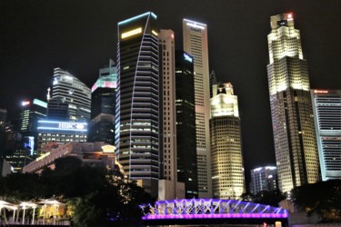 Фотография под названием "Singapore at Night.…" - Boris Davidovich, Подлинное произведение искусства