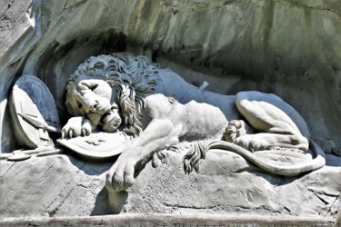 Фотография под названием "Lion of Lucerne. Sw…" - Boris Davidovich, Подлинное произведение искусства, Цифровая фотография