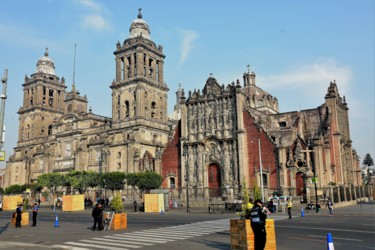 Cathedral. Mexico City. #7c. Mexico Photographie intitulée "Cathedral. Mexico C…" par Boris Davidovich, Œuvre d'art originale, Photographie numérique