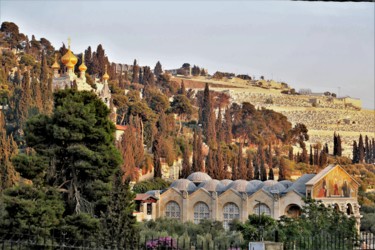 Photography titled "Mount of Olives. Je…" by Boris Davidovich, Original Artwork, Digital Photography