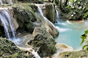 Фотография под названием "Agua-Asul waterfall…" - Boris Davidovich, Подлинное произведение искусства, Цифровая фотография