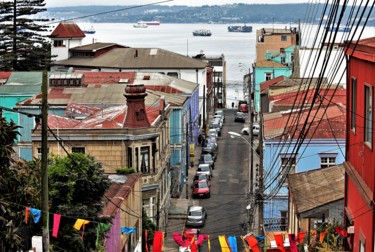 Фотография под названием "Valparaiso. #8. Chi…" - Boris Davidovich, Подлинное произведение искусства, Цифровая фотография