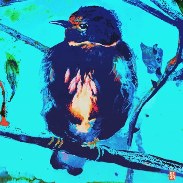 "Blue bird" başlıklı Dijital Sanat Beatrice Minuth (#BE.AM.IN) tarafından, Orijinal sanat, Dijital Resim