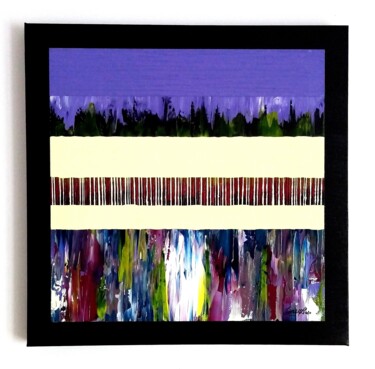 Картина под названием "Lavender Eyes" - Bnsy, Подлинное произведение искусства, Акрил Установлен на Деревянная рама для носи…