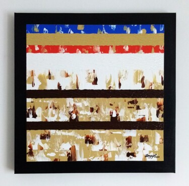 Schilderij getiteld "Neo Cookies" door Bnsy, Origineel Kunstwerk, Acryl Gemonteerd op Frame voor houten brancard